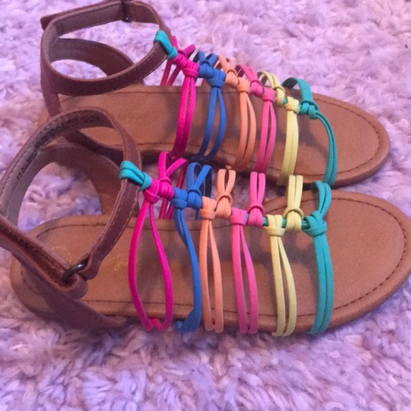 Cat & Jack Other - Cat & Jack Cognac Girls' Kendall Gladiator Sandals